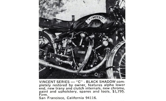 Vincent Black Shadow Series C